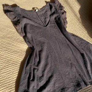 Anthropologie ruffle lounge tee